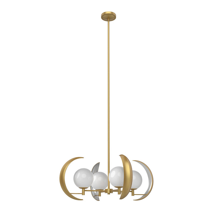Alora Canada - CH351204VB - Four Light Chandelier - Celeste - Vintage Brass