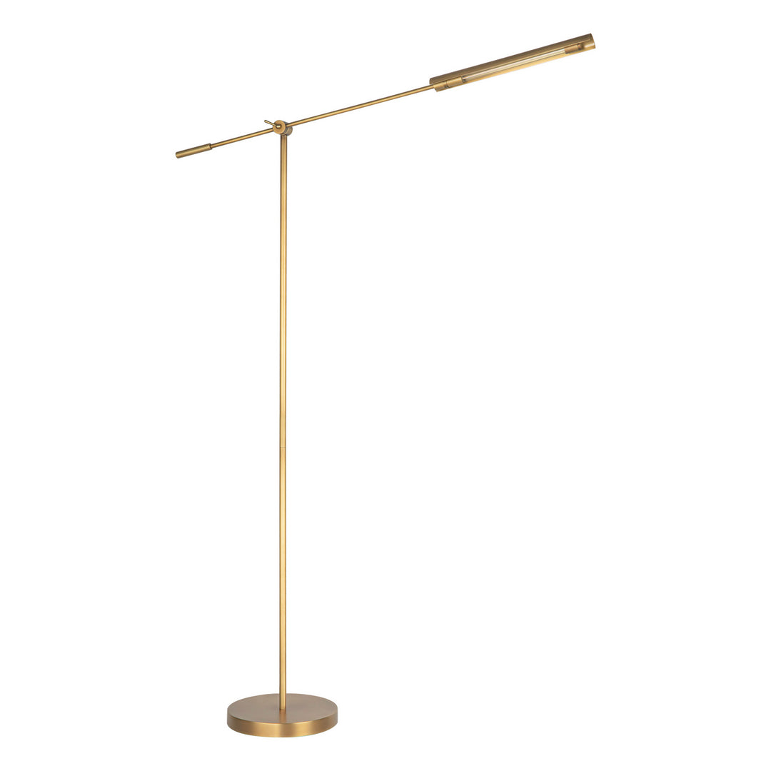 Alora Canada - FL316655VBMS - LED Lamp - Astrid - Metal Shade/Vintage Brass