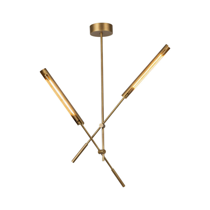 Alora Canada - MP316402VBMS - LED Pendant - Astrid - Metal Shade/Vintage Brass