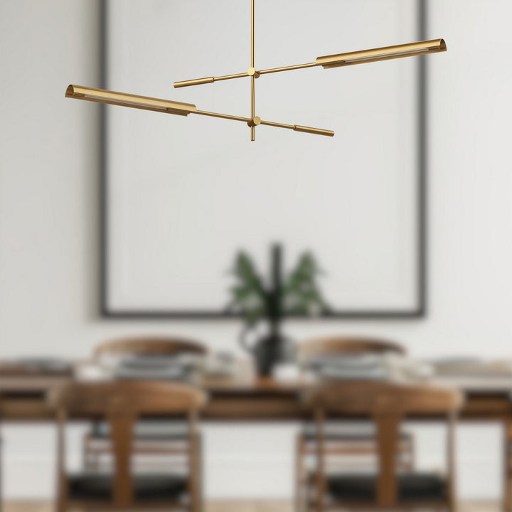 Alora Canada - MP316402VBMS - LED Pendant - Astrid - Metal Shade/Vintage Brass