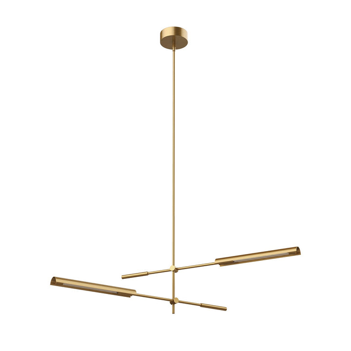 Alora Canada - MP316402VBMS - LED Pendant - Astrid - Metal Shade/Vintage Brass