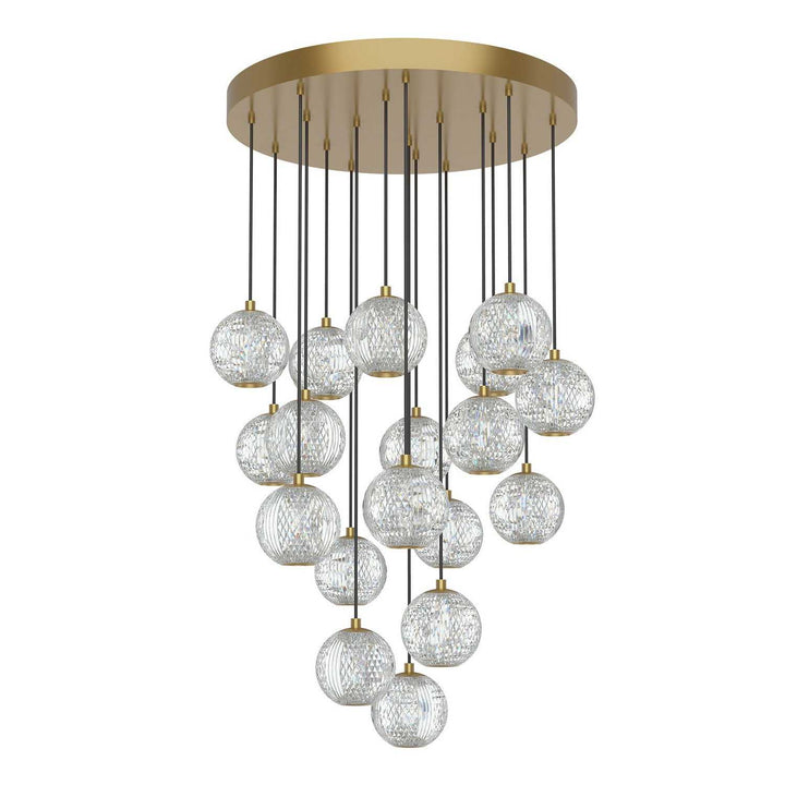 Alora Canada - MP321218NB - LED Pendant - Marni - Natural Brass
