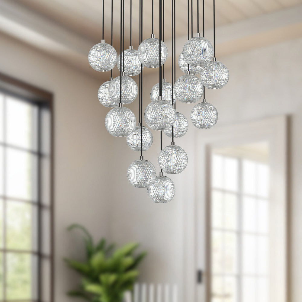 Alora Canada - MP321218PN - LED Pendant - Marni - Polished Nickel