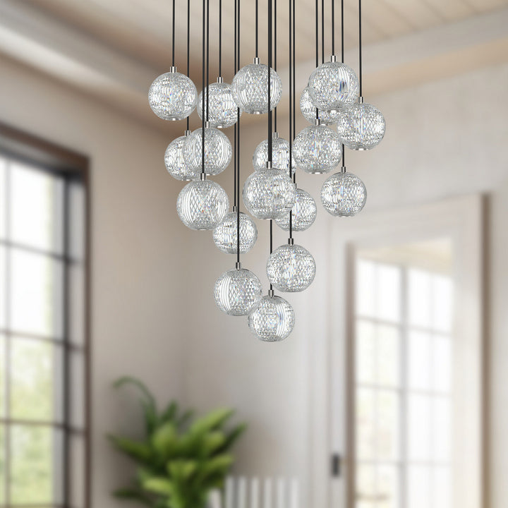 Alora Canada - MP321218PN - LED Pendant - Marni - Polished Nickel