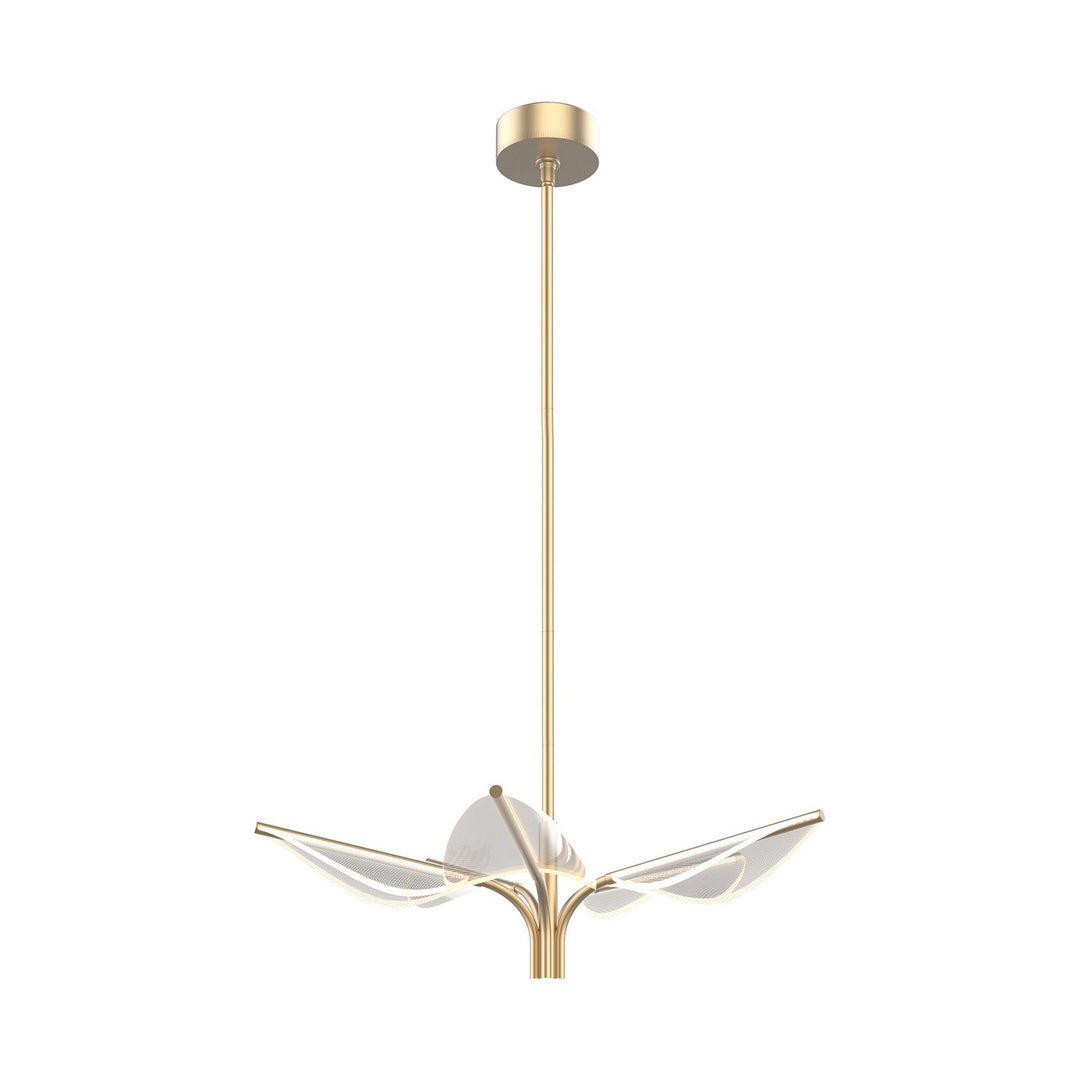 Alora Canada - PD321105NB - LED Pendant - Flora - Natural Brass