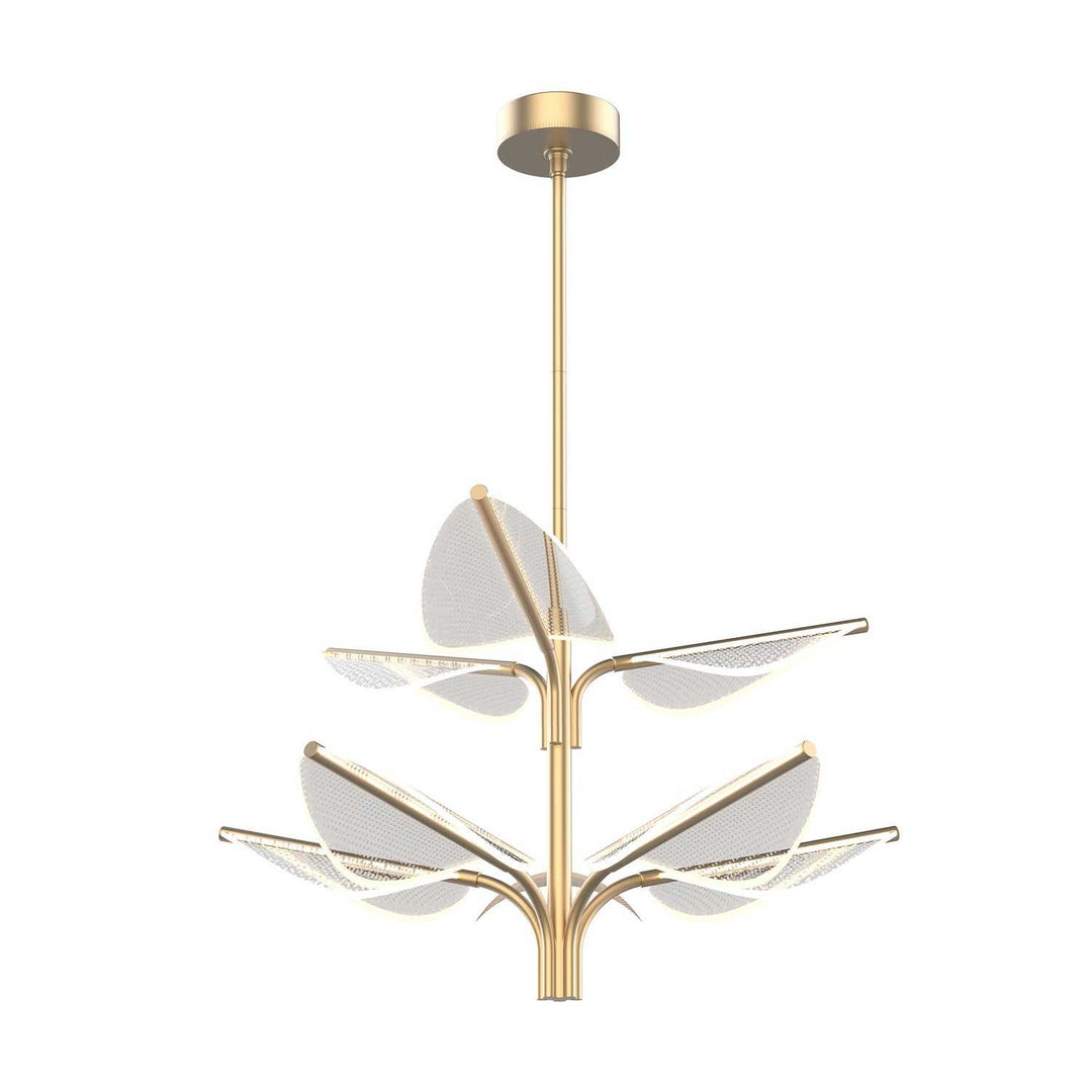 Alora Canada - PD321132NB - LED Pendant - Flora - Natural Brass