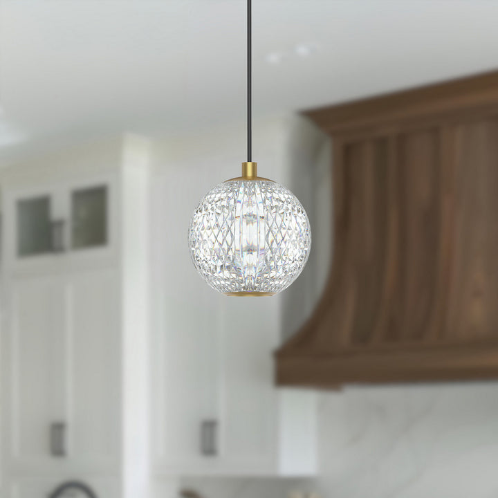 Alora Canada - PD321201NB - LED Pendant - Marni - Natural Brass