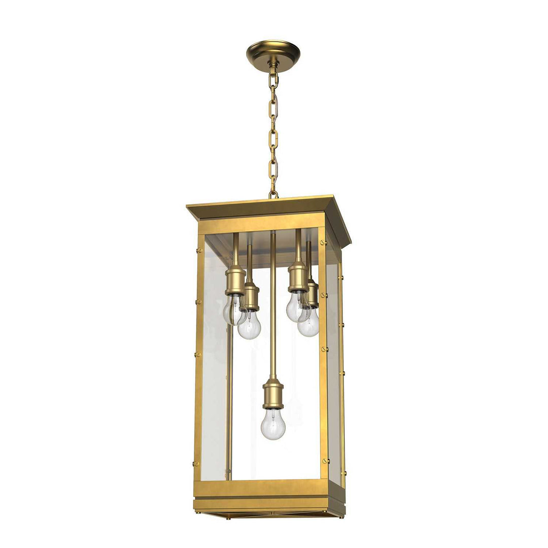 Alora Canada - PD351018VB - Five Light Pendant - Douglas - Vintage Brass