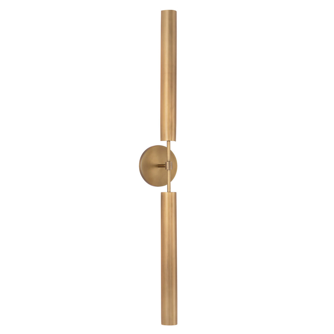 Alora Canada - WV316402VBMS - LED Bathroom Fixture - Astrid - Metal Shade/Vintage Brass