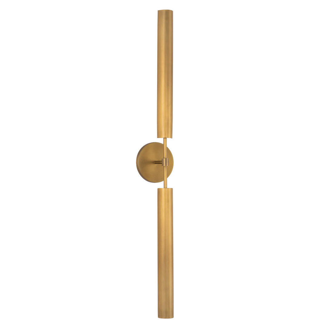 Alora Canada - WV316402VBMS - LED Bathroom Fixture - Astrid - Metal Shade/Vintage Brass