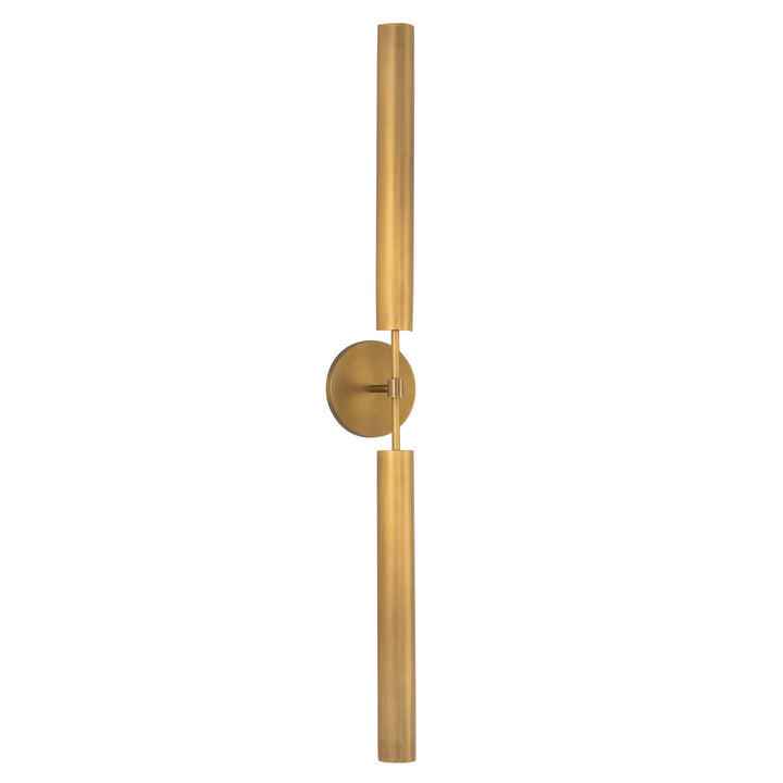 Alora Canada - WV316402VBMS - LED Bathroom Fixture - Astrid - Metal Shade/Vintage Brass