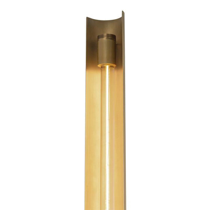 Alora Canada - WV316402VBMS - LED Bathroom Fixture - Astrid - Metal Shade/Vintage Brass