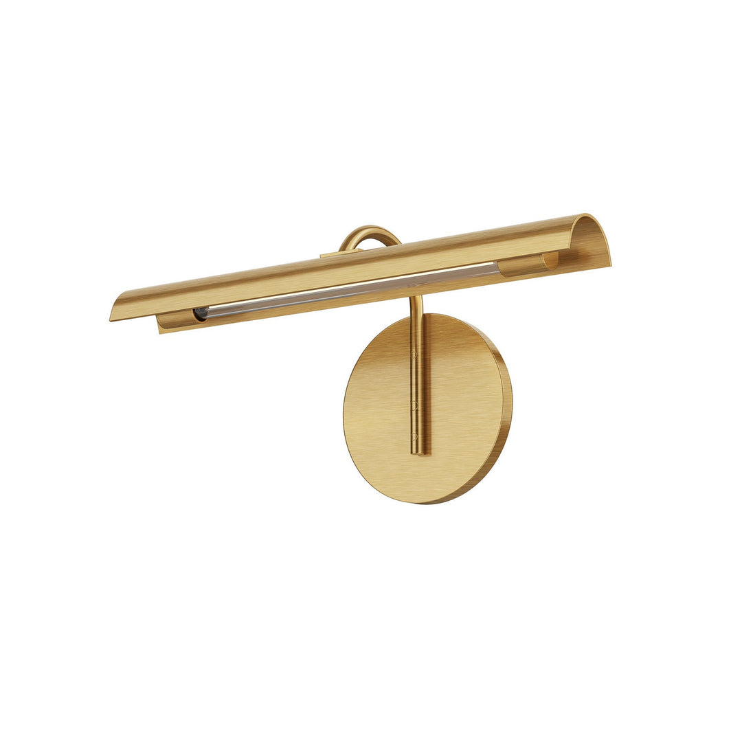 Astrid LED Bathroom Fixture in Metal Shade/Vintage Brass Alora Canada