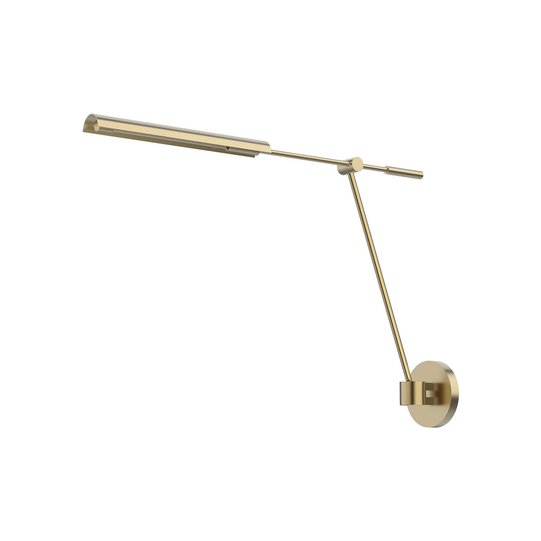 Astrid LED Bathroom Fixture in Metal Shade/Vintage Brass Alora Canada