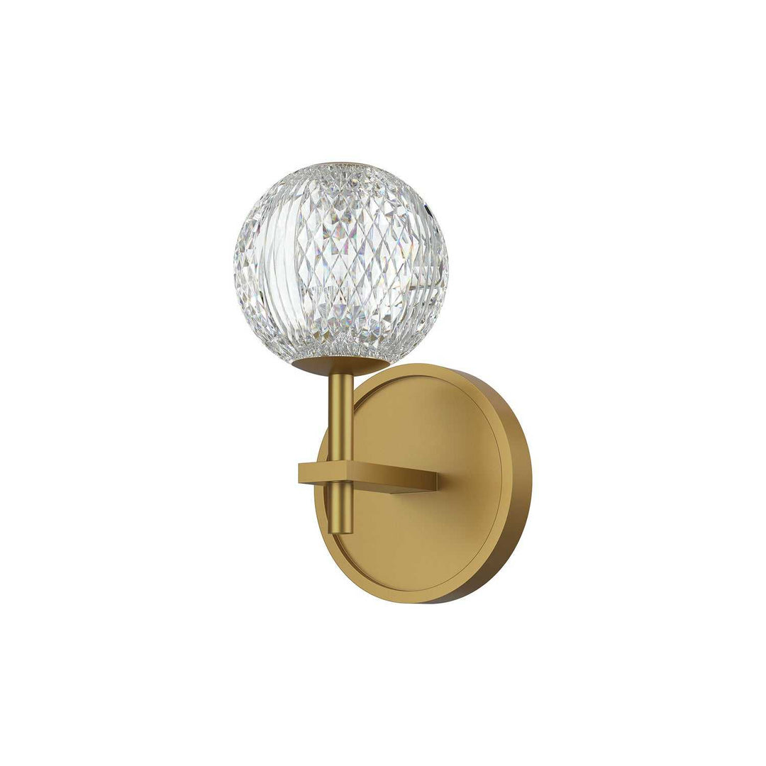 Marni LED Bathroom Fixture in Natural Brass Alora Canada