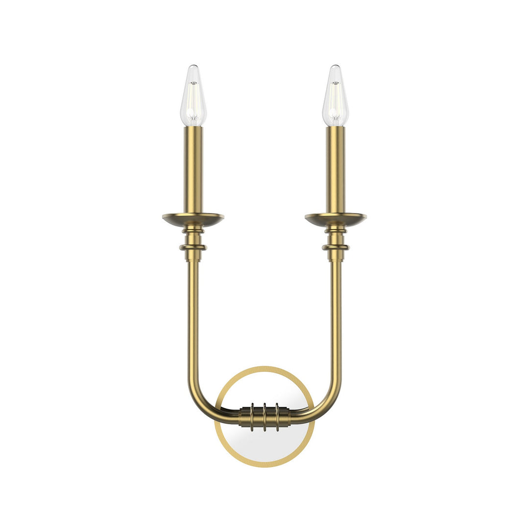 Alora Canada - WV351502VB - Two Light Bathroom Fixture - Peabody - Vintage Brass