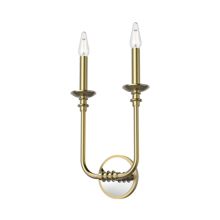 Alora Canada - WV351502VB - Two Light Bathroom Fixture - Peabody - Vintage Brass