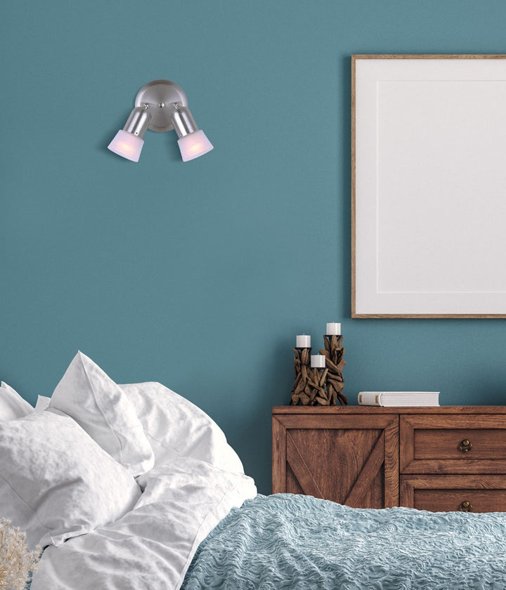 Canarm Canada - ICW5251 - Two Light Ceiling Mount - Omni - Brushed Pewter