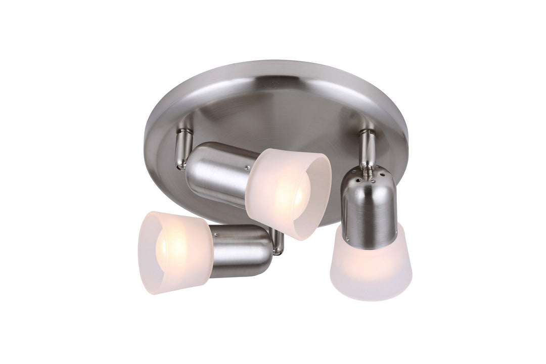Omni Three Light Ceiling Mount in Brushed Pewter - available from The Lighting Shoppe, trusted by Canadian homeowners