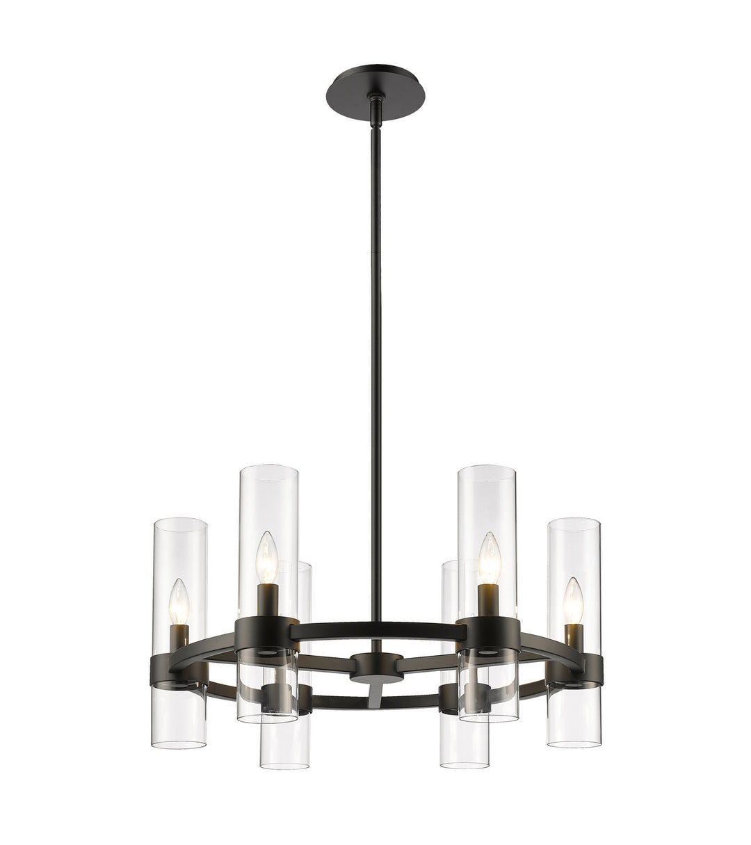 Z-Lite Canada - 4008-6MB - Six Light Chandelier - Datus - Matte Black