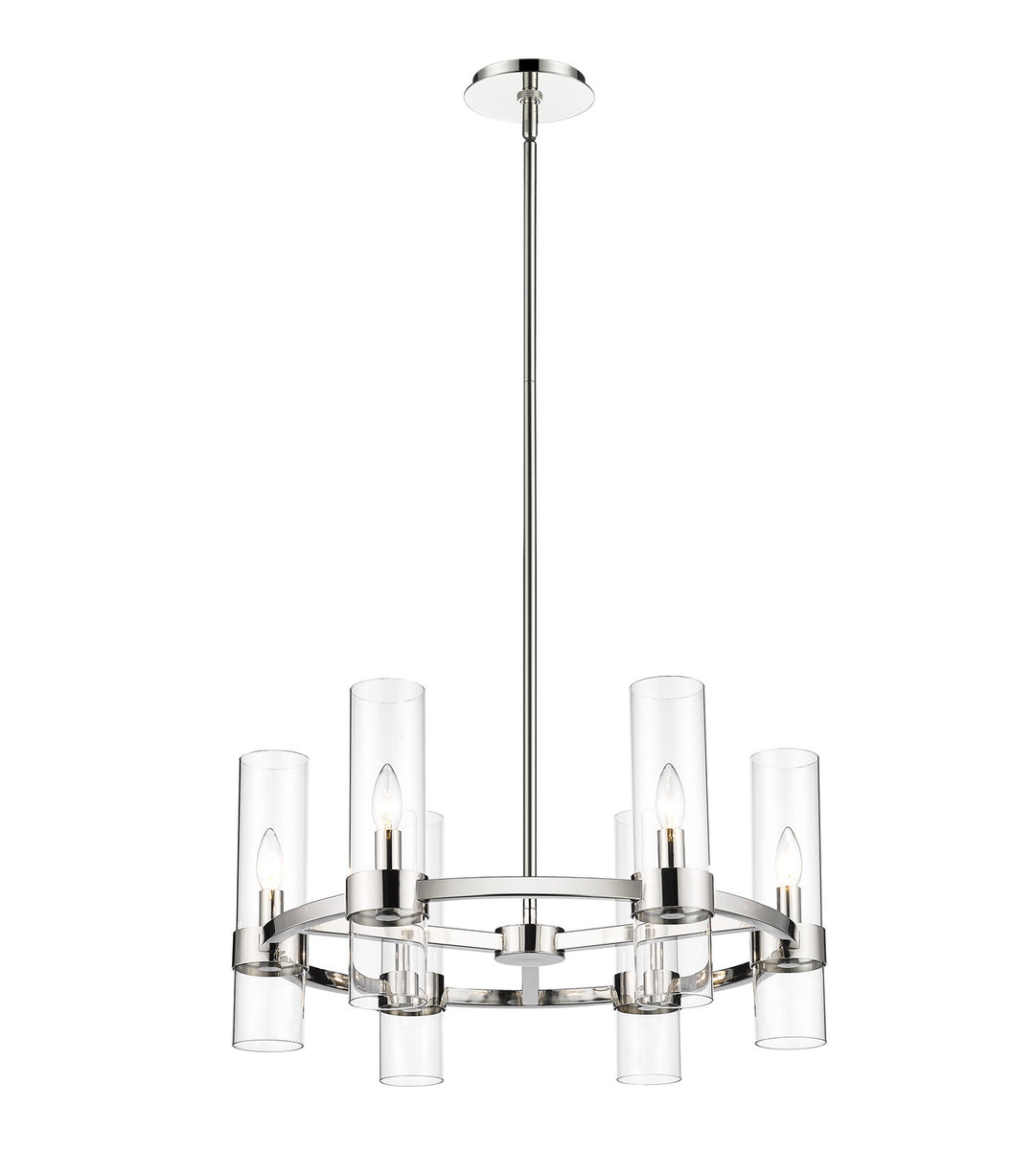 Z-Lite Canada - 4008-6PN - Six Light Chandelier - Datus - Polished Nickel