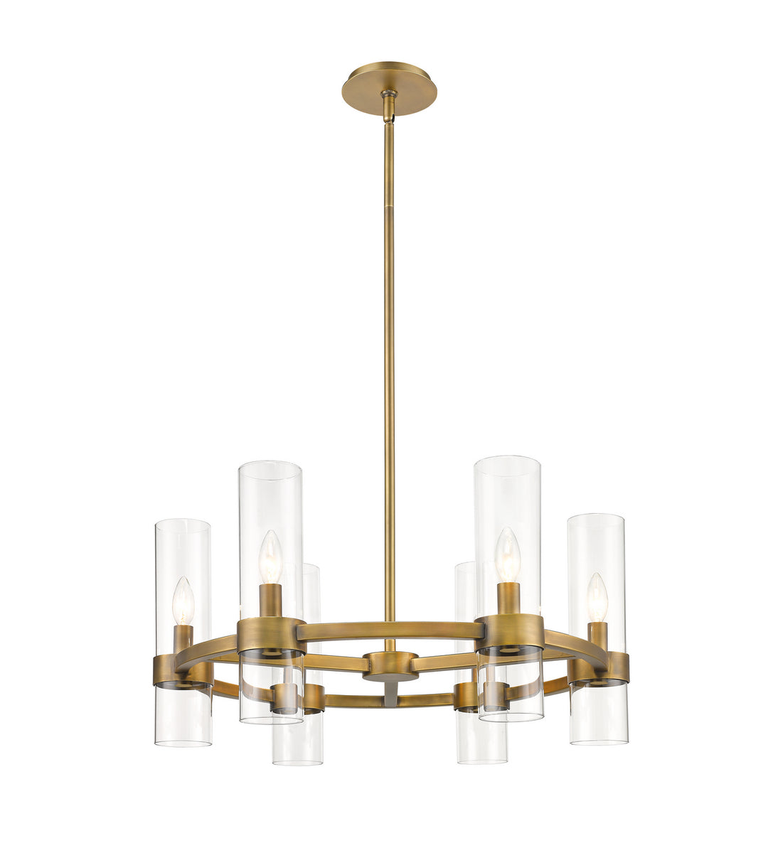 Z-Lite Canada - 4008-6RB - Six Light Chandelier - Datus - Rubbed Brass