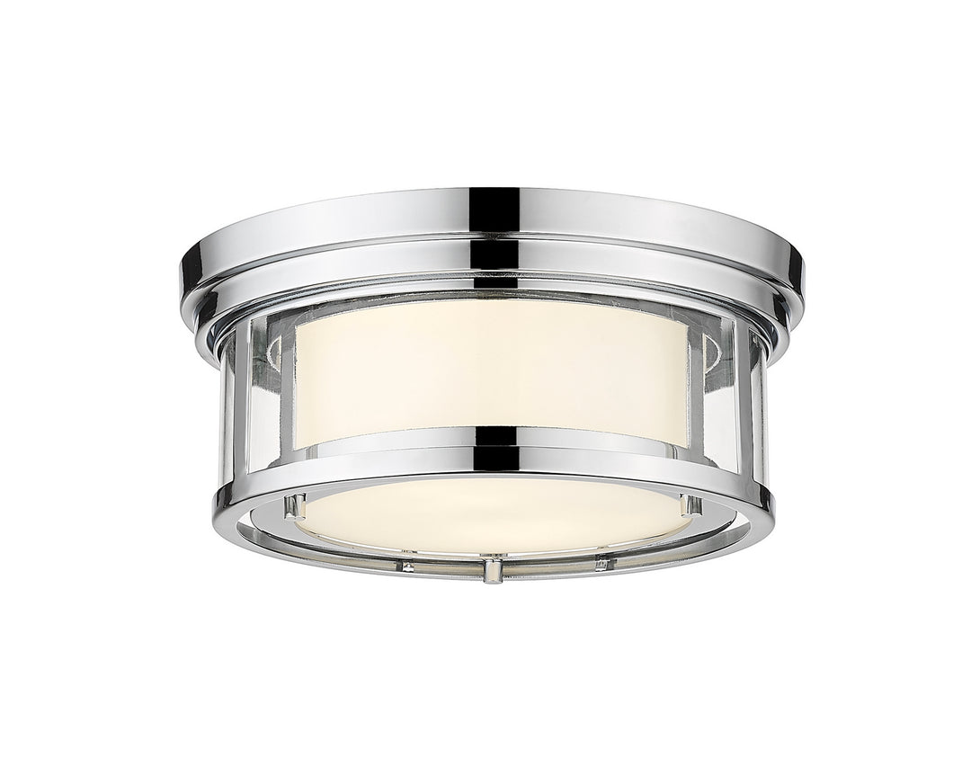 Willow Two Light Flush Mount in Chrome - available from The Lighting Shoppe, trusted by Canadian homeowners
