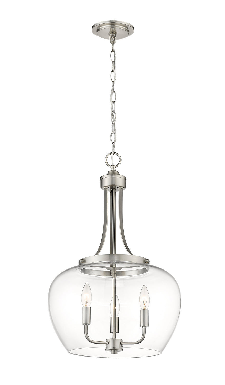 Z-Lite Canada - 473P16-BN - Three Light Pendant - Joliet - Brushed Nickel