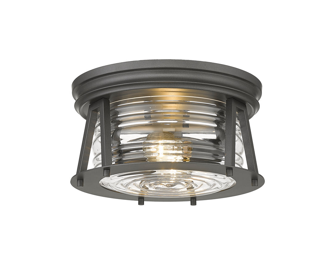 Cape Harbor Two Light Flush Mount in Bronze - available from The Lighting Shoppe, trusted by Canadian homeowners