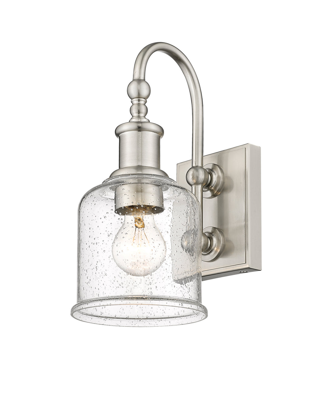 Bryant One Light Wall Sconce in Brushed Nickel - available from The Lighting Shoppe, trusted by Canadian homeowners