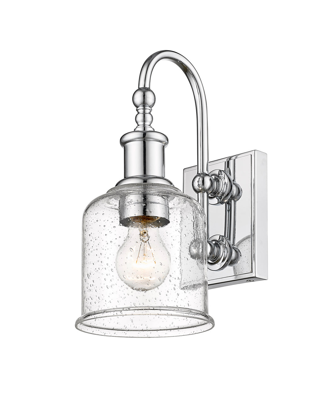 Bryant One Light Wall Sconce in Chrome - available from The Lighting Shoppe, trusted by Canadian homeowners