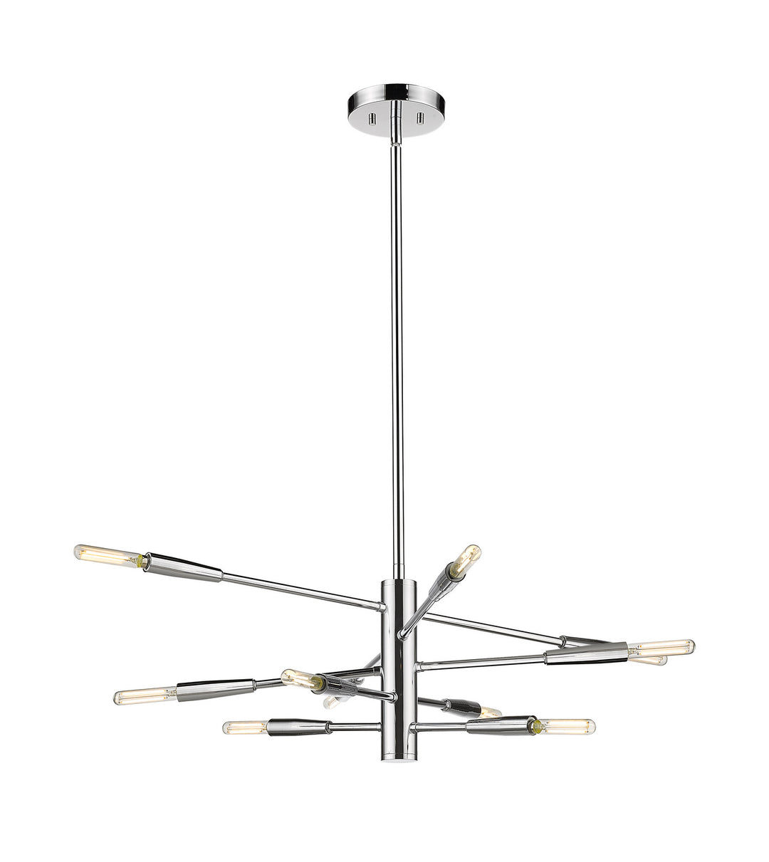 Ascension Ten Light Chandelier in Chrome - available from The Lighting Shoppe, trusted by Canadian homeowners