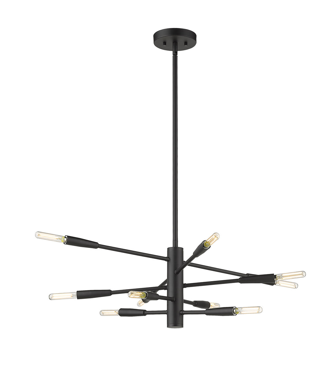 Ascension Ten Light Chandelier in Matte Black - available from The Lighting Shoppe, trusted by Canadian homeowners