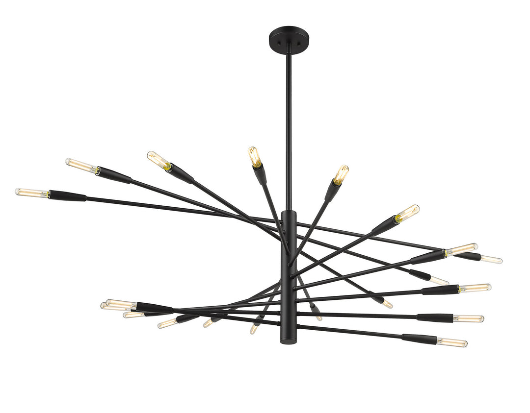 Ascension 20 Light Chandelier in Matte Black - available from The Lighting Shoppe, trusted by Canadian homeowners