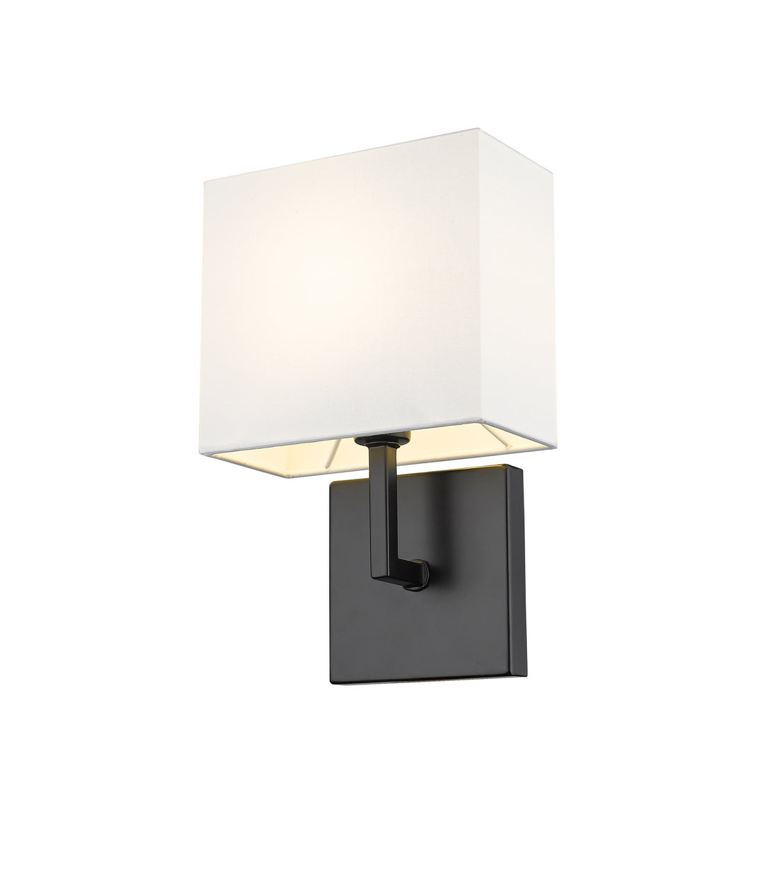 Saxon One Light Wall Sconce in Matte Black - available from The Lighting Shoppe, trusted by Canadian homeowners