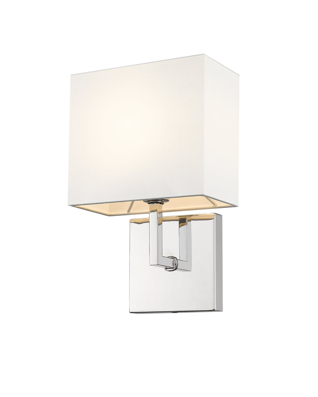 Saxon One Light Wall Sconce in Polished Nickel - available from The Lighting Shoppe, trusted by Canadian homeowners