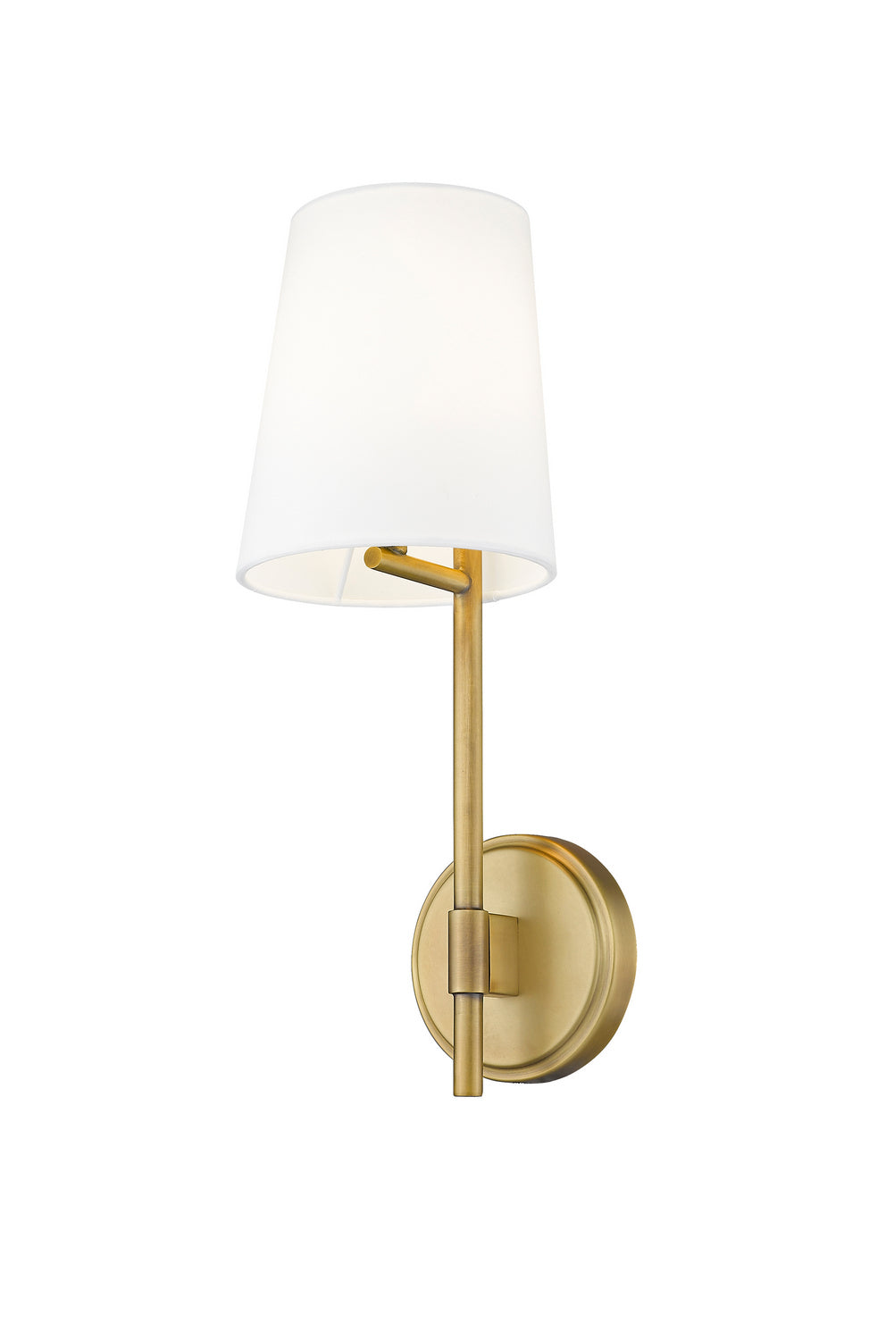 Winward One Light Wall Sconce in Rubbed Brass - available from The Lighting Shoppe, trusted by Canadian homeowners