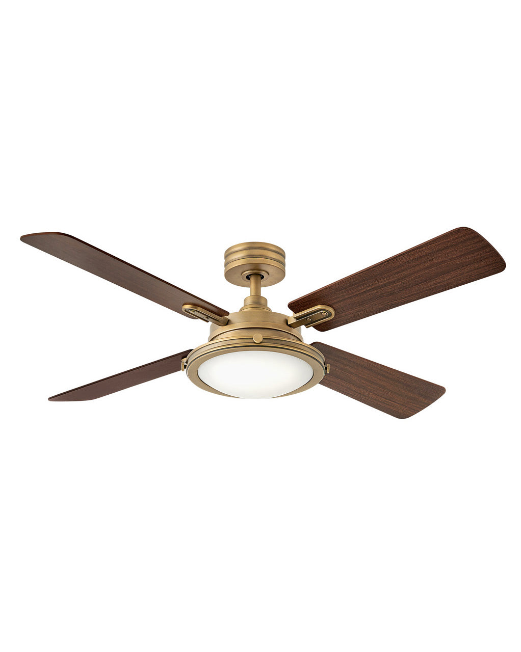 Collier 54"Ceiling Fan in Heritage Brass - available from The Lighting Shoppe, trusted by Canadian homeowners