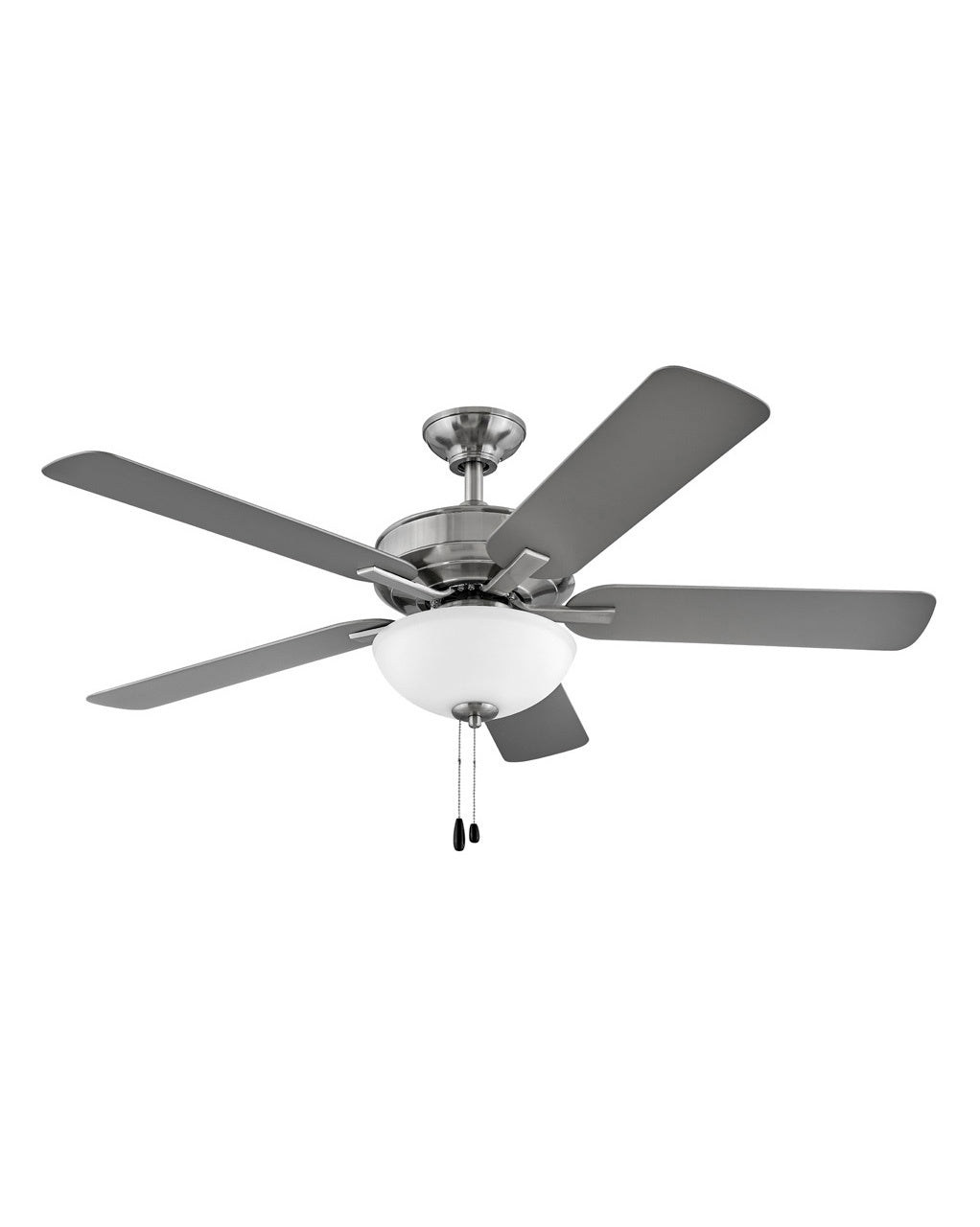 Metro Illuminated 52"Ceiling Fan in Brushed Nickel - available from The Lighting Shoppe, trusted by Canadian homeowners