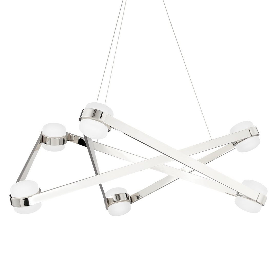Orbit LED Chandelier in Polished Nickel - available from The Lighting Shoppe, trusted by Canadian homeowners