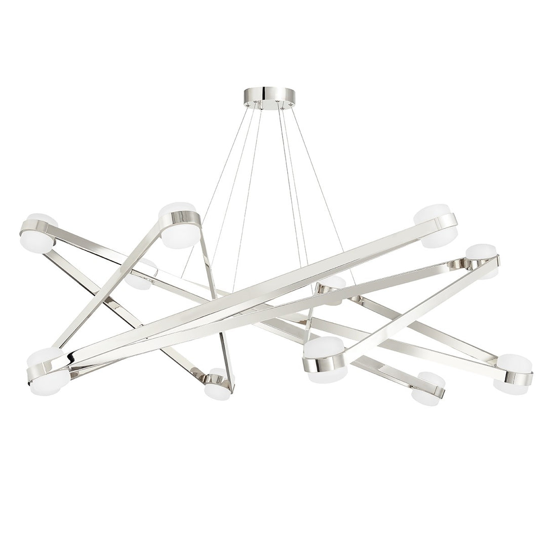 Orbit LED Chandelier in Polished Nickel - available from The Lighting Shoppe, trusted by Canadian homeowners