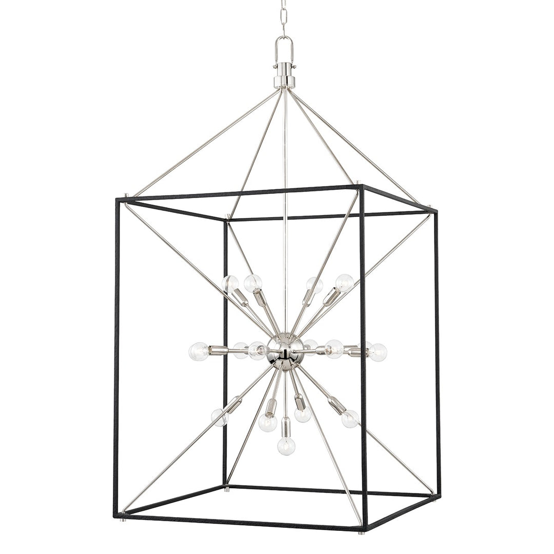 Hudson Valley Canada - 8927-PN/BK - 25 Light Lantern - Glendale - Polished Nickel