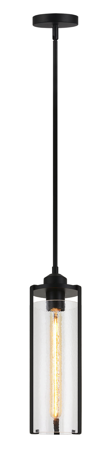 Bayou One Light Pendant in Black - available from The Lighting Shoppe, trusted by Canadian homeowners