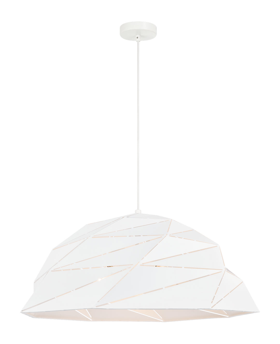 Riku Three Light Pendant in White - available from The Lighting Shoppe, trusted by Canadian homeowners
