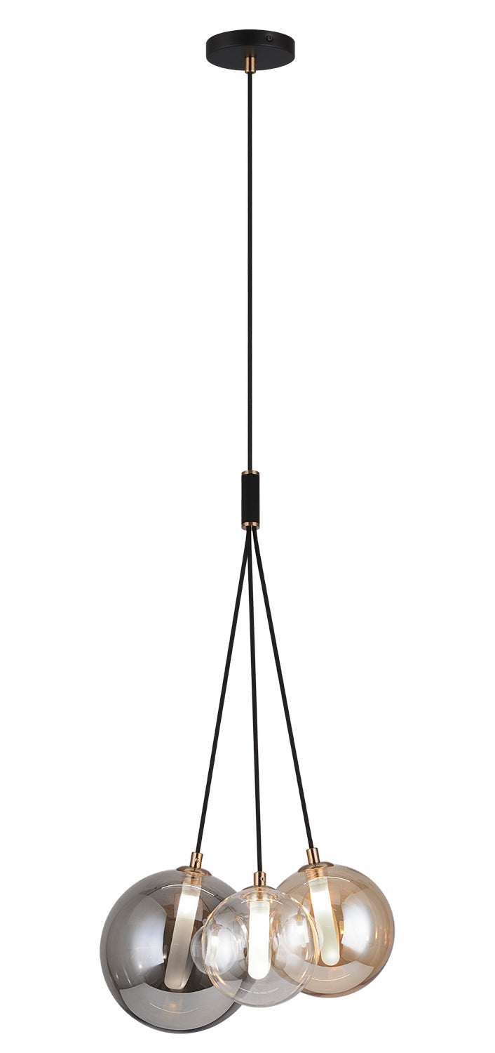 Magma LED Chandelier in Black - available from The Lighting Shoppe, trusted by Canadian homeowners