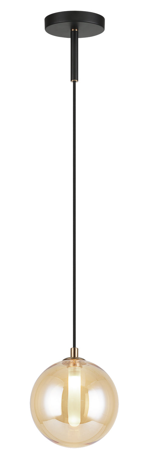 Magma One Light Pendant in Amber - available from The Lighting Shoppe, trusted by Canadian homeowners