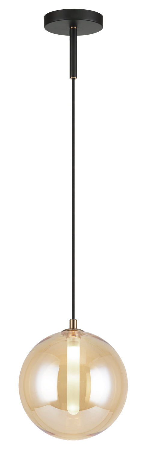 Magma One Light Pendant in Amber - available from The Lighting Shoppe, trusted by Canadian homeowners