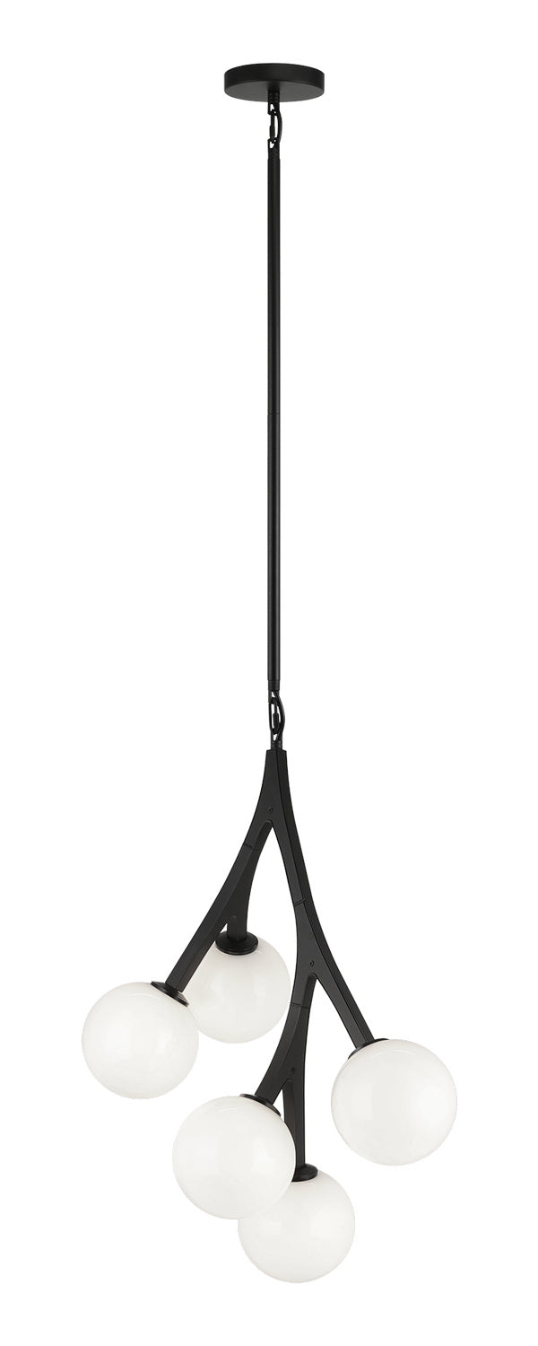 Rami Five Light Chandelier in Black - available from The Lighting Shoppe, trusted by Canadian homeowners