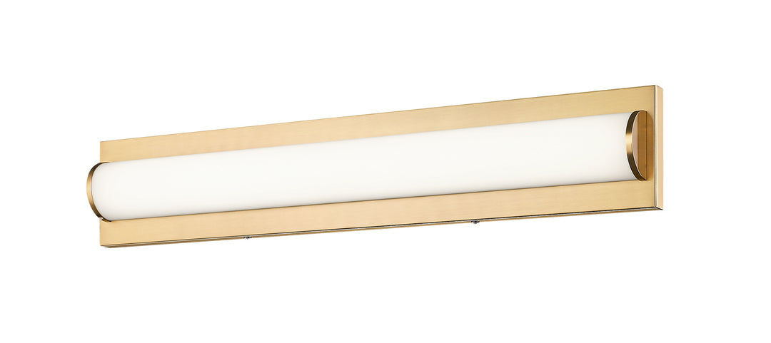 Psyra LED Vanity in Aged Gold Brass - available from The Lighting Shoppe, trusted by Canadian homeowners