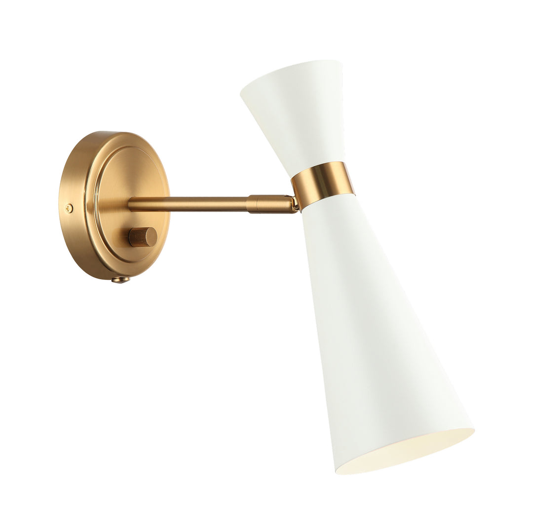 Blaze One Light Wall Sconce in White - available from The Lighting Shoppe, trusted by Canadian homeowners